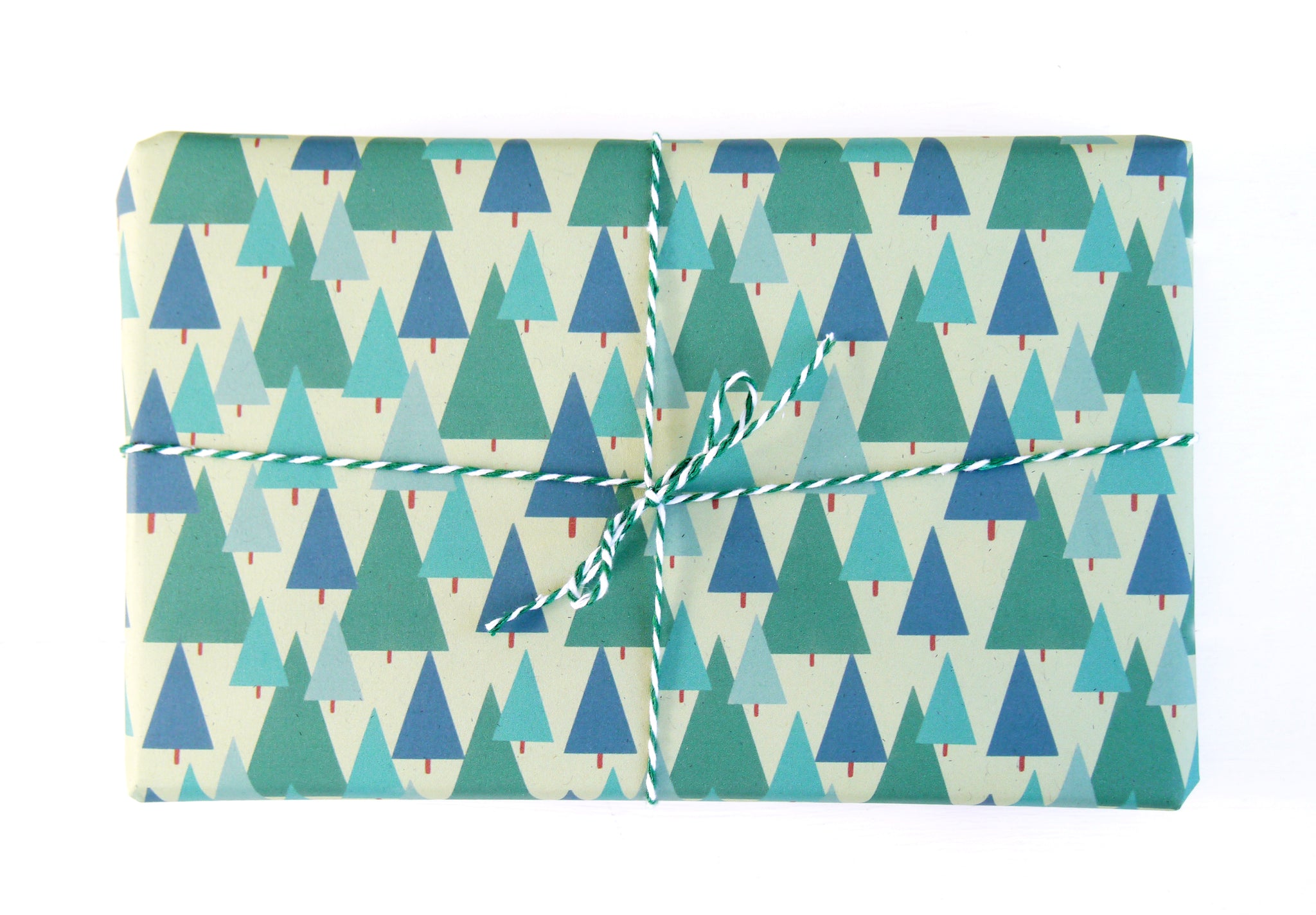 Scandi Christmas Tree Gift Wrap