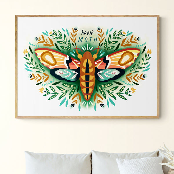 Hawk Moth Print