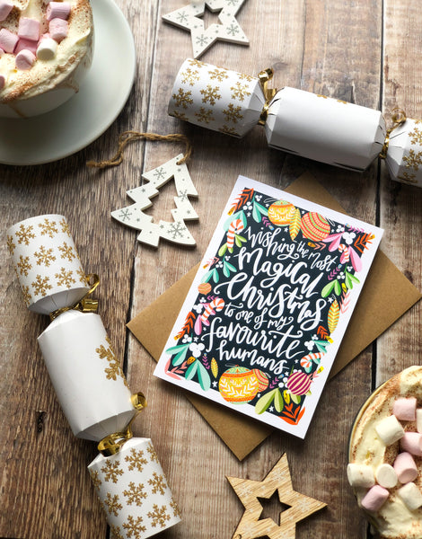 Magical Christmas Favourite Human Card