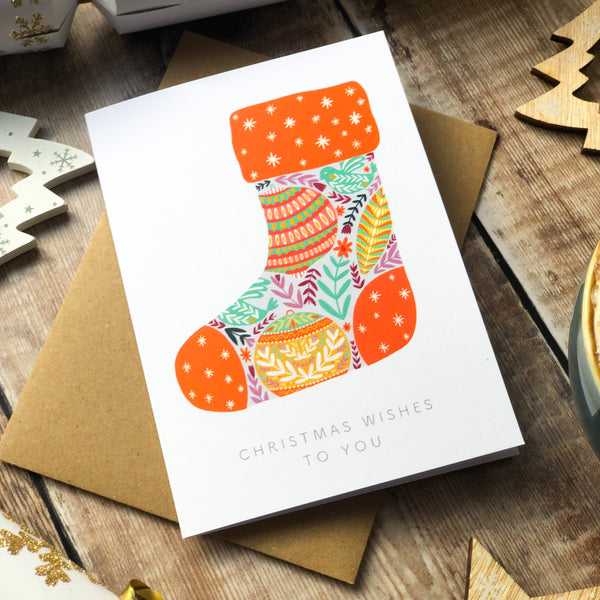 Christmas Wishes Stocking Card