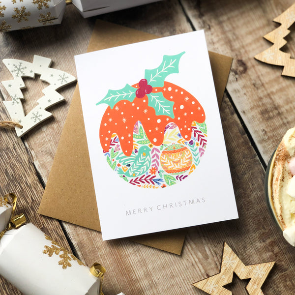 Merry Christmas Fig Pudding Card