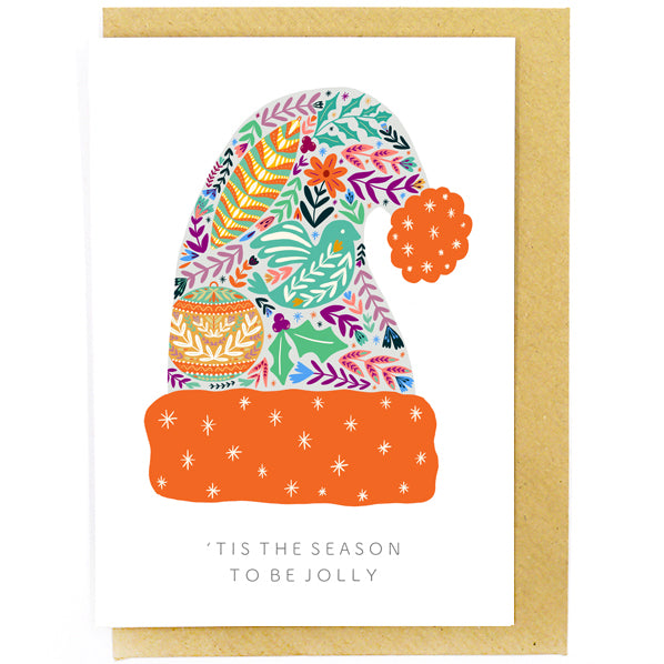 'Tis the Season Christmas Hat Card