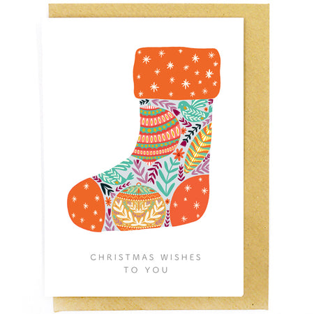 Christmas Wishes Stocking Card