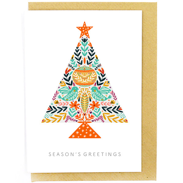 Folk Christmas Cards (Pack of 5)