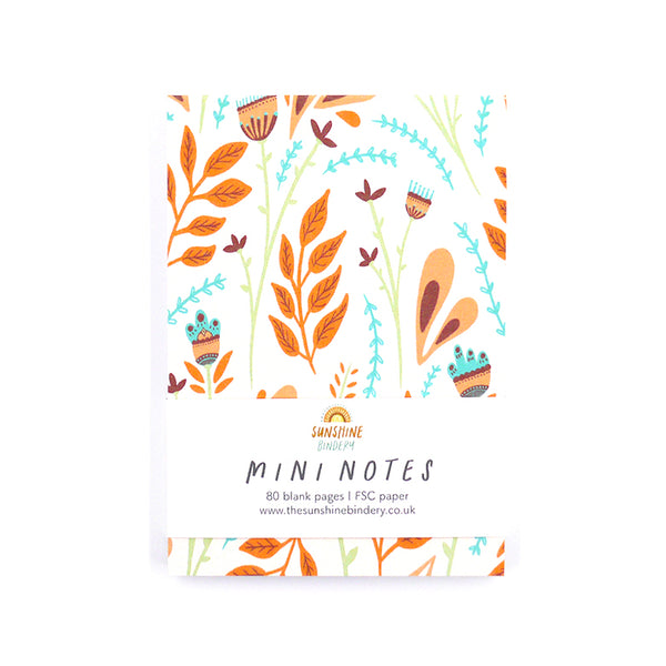 Folk Florals A7 Mini Notes