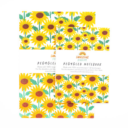 Sunflower Notebook Gift Set