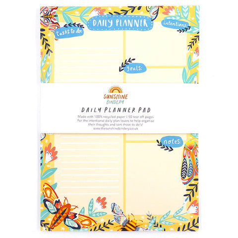 Wild Wings A5 Daily Planner Pad