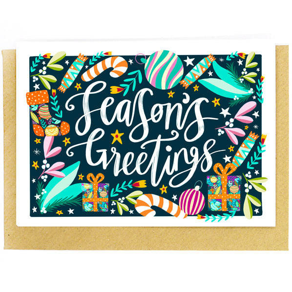 Festive Christmas Cards (Pack of 5)