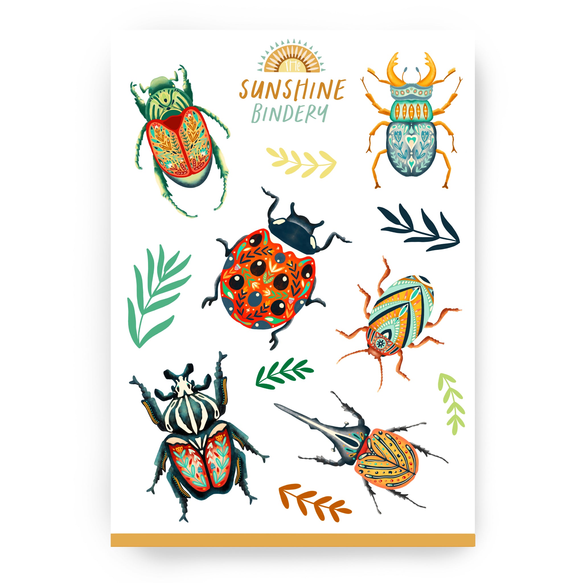 Jungle Bugs Sticker Sheet