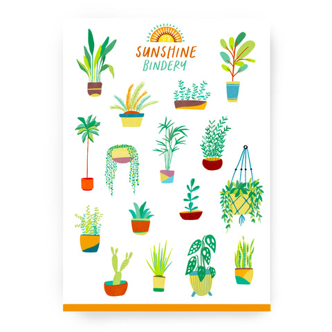 House Plants Sticker Sheet