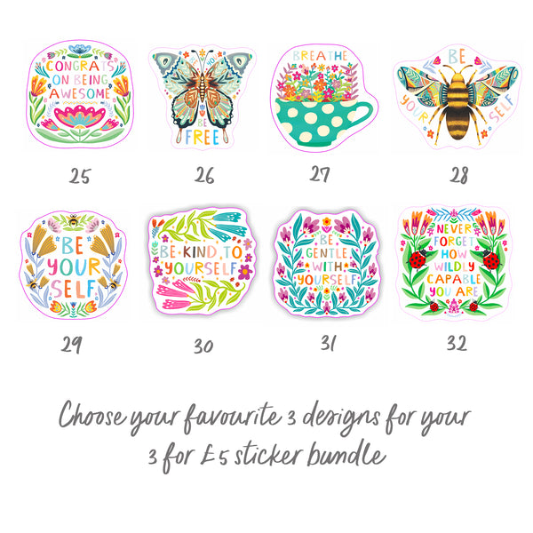 3 for £5 Sticker Bundle!