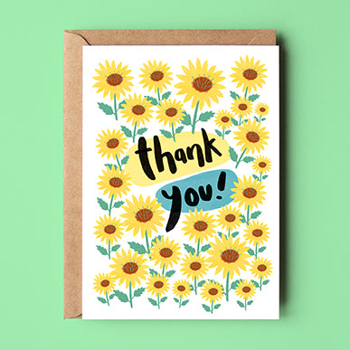 Thank You Sunflower Card