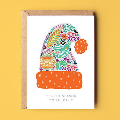 'Tis the Season Christmas Hat Card