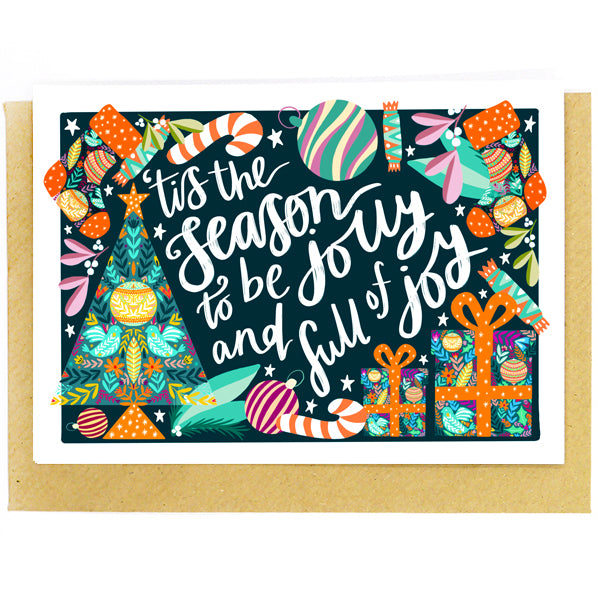 Festive Christmas Cards (Pack of 5)