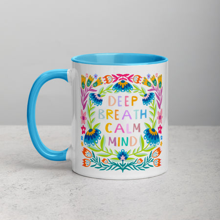 Deep Breath, Calm Mind Ceramic Mug