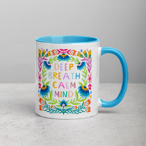 Deep Breath, Calm Mind Ceramic Mug