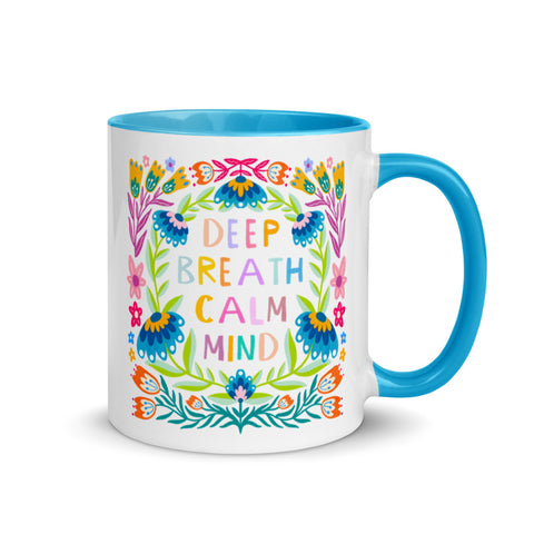 Deep Breath, Calm Mind Ceramic Mug