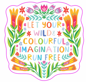 Colourful & Wild Imagination Sticker