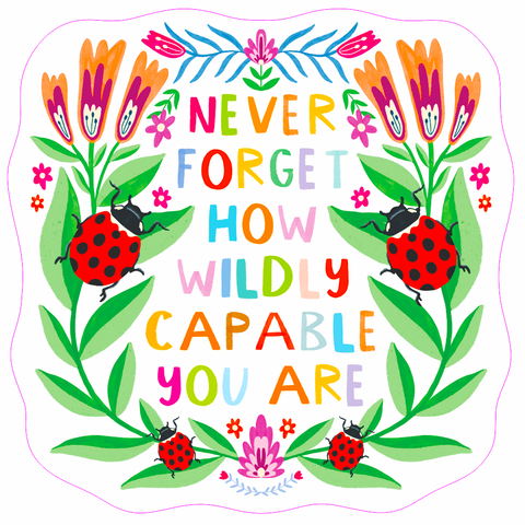 Wildly Capable Ladybirds Sticker